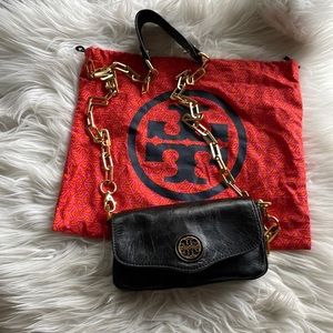 Tory Burch small leather crossbody bag with gold chain